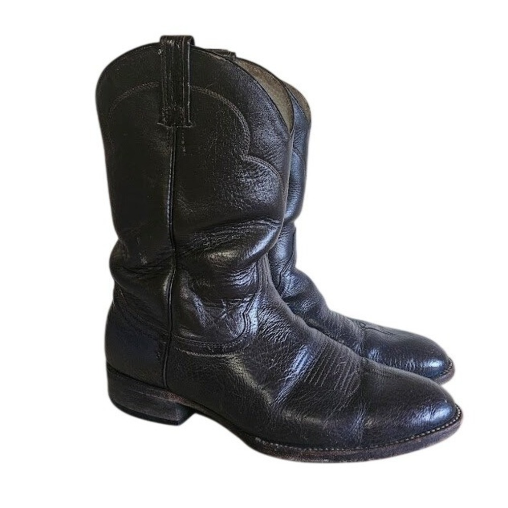 Cowtown Vintage Cowboy Boots Men Size 11ee Brown Leather Western Workwear